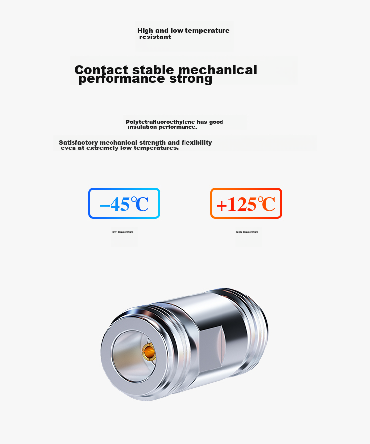 BOYANG High-Frequency RF Coaxial Connector, 50 Ohm N Female to N Female Adapter, N-Type Female Straight-Through Head NF-NF Double Female Adapter, 1 Piece, BY-N 6