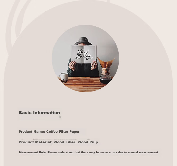 Bincoo Coffee Filter Paper, Pour-Over Coffee Fan-Shaped Filter Paper, Home Drip-Style American Coffee Maker Universal Filter Paper 13