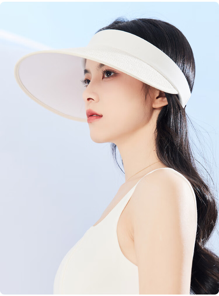 JIUMU Sun Protection Hat for Women, Sun Visor Cap, Sun Hat, Visor Hat, Cool Hat, Summer Outdoor Face-Covering UV-Resistant Hat for Wome 13