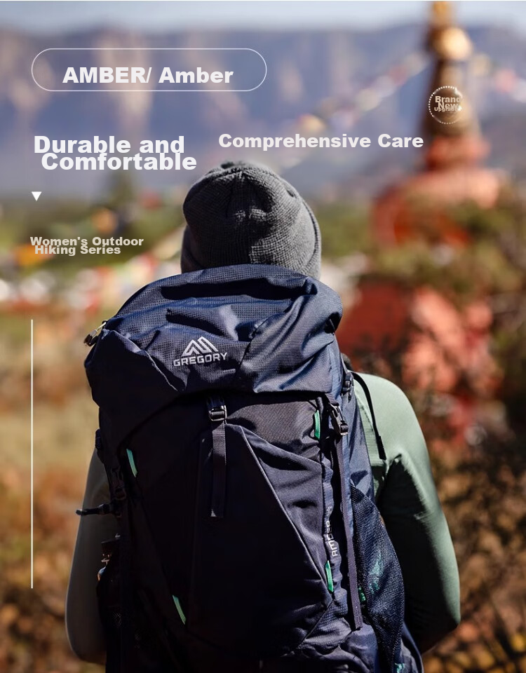 GREGORY Amber Outdoor Professional Hiking Mountaineering Backpack for Women 2024 New 34L Arctic Blue 1