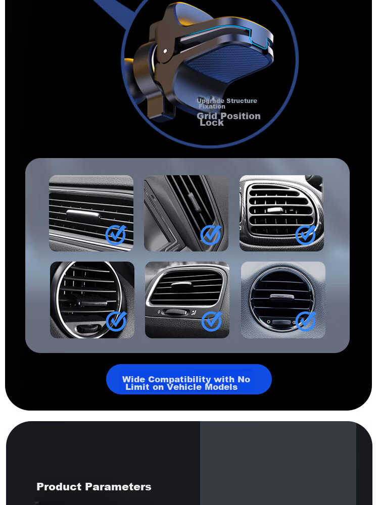 Best Coac Huawei Mate X5 X3 X2 XS Foldable Phone Stand, Car Air Vent Mount for Navigatio 5