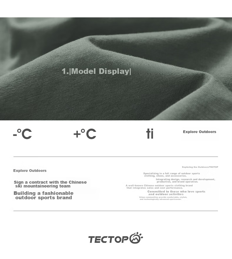 TECTOP Outdoor Short-Sleeve Lightweight Breathable Crew Neck T-Shirt, Top 2422111TX Bicheng M 23