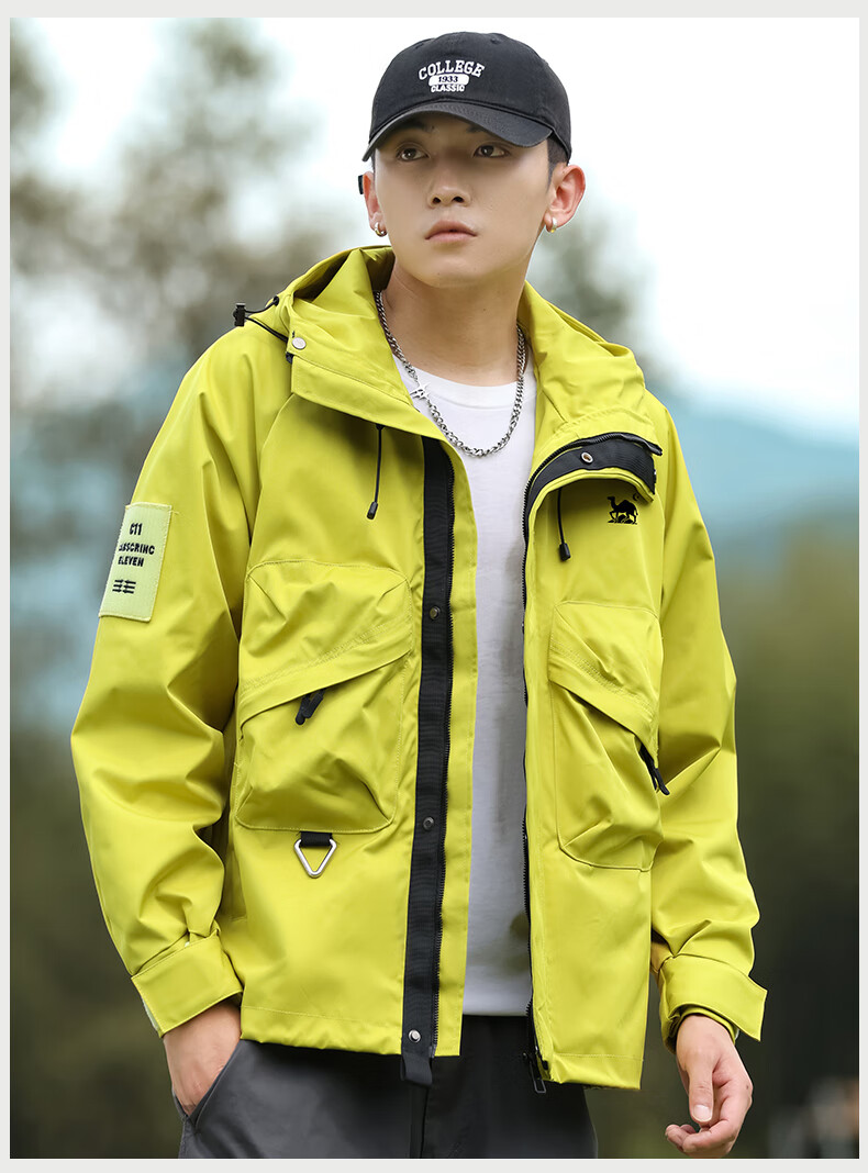 EASTERN CAMEL Couple's Workwear Jacket for Men And Women, Outdoor Sports Hiking Camping Large Pocket Functional Windproof Coat 11
