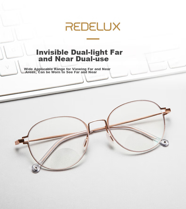 Xiyanghong Reading Glasses for Women, Bifocal Anti-Blue Light Fashionable Invisible Dual-Light High-Definition Presbyopic Glasses AX5327 250 Degrees 2