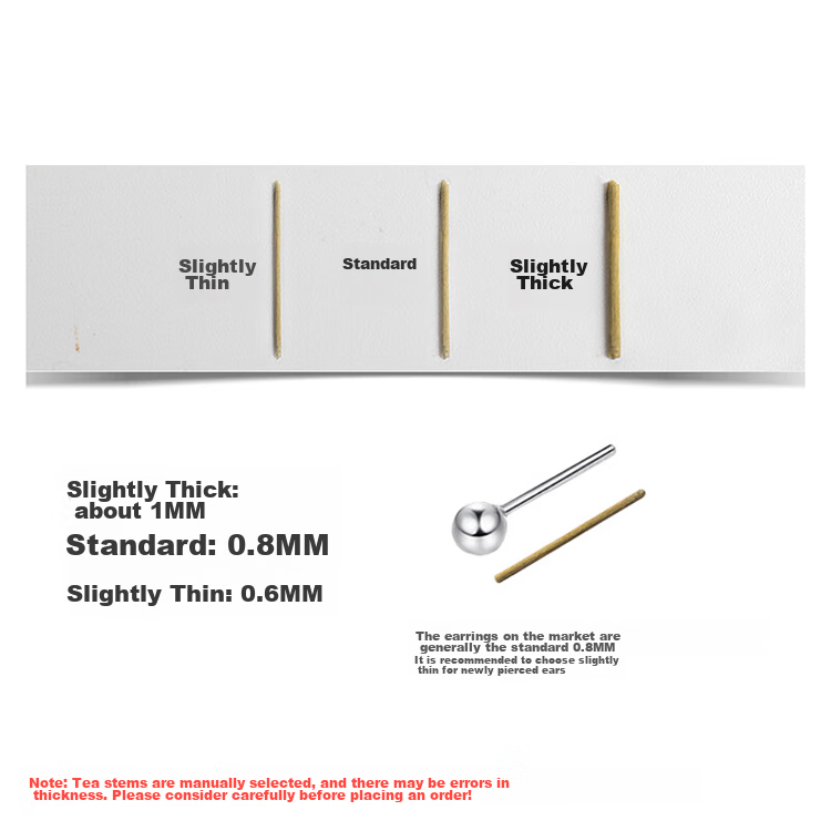 Dijing Tea Leaf Ear Sticks, Ear Piercing Ear Studs, Tea Leaf Sticks to Prevent Ear Clogging, Invisible Tea Leaf Sticks, Ear Protection to Prevent Plugging, Sleeping without Removing, for Newly Pierced Ears 7