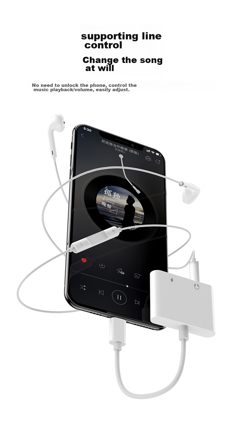 Bkayp Apple Earphone Adapter, Lightning Converter, Compatible with IPhone And IPad, No Interference for Live Streaming, Four-In Plug-And, for Watching Shows And Gaming 9