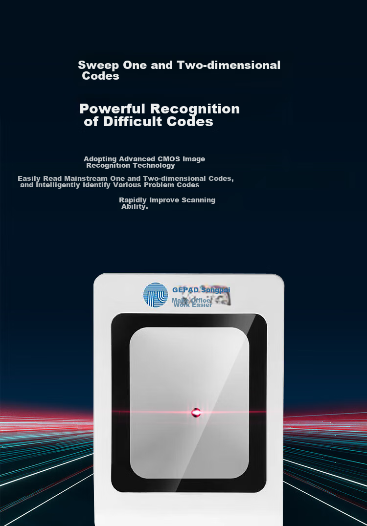 GEPAD 1D/2D Barcode Scanner Payment Box Scanning Platform, Restaurant And Retail Payment Code Scanner Gun, Vaccine Administration Electronic Medical Insurance Scanner H-89 4