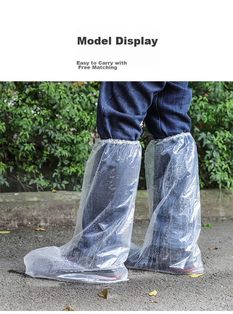 JOYTOUR Disposable Rain Pants, Adult Half-Length Thickened Wear-Resistant Outdoor Cycling Hiking Anti-Rip Rain Pants, Single Pack 6
