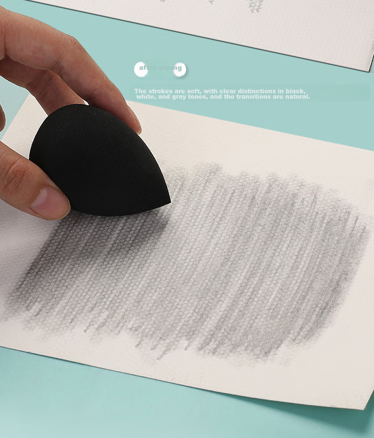 Mont Marte Sketch Blending Cotton, Blending Pen, Student Drawing Blending Ball, Sketching Sponge Ball, Drawing Paper Blending Pen, Beauty Blender Tool P-SM Sketching, Marker Drawing 14