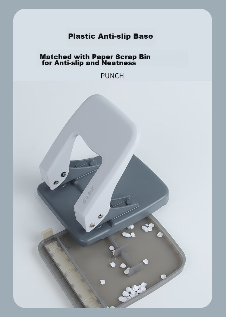 TANGO Office Hole Puncher Can Punch up to 35 Pages with Two Holes, Φ6mm Hole Puncher Binding Machine with Ruler, Office Stationery Supplies 6