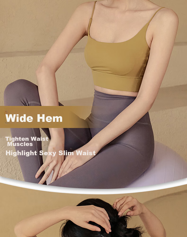 XUEXIMAN Yoga Tank Top for Women with Built-In Bra Pads, Professional Sports Bra, High-End Fitness Pilates Backless Bra 7