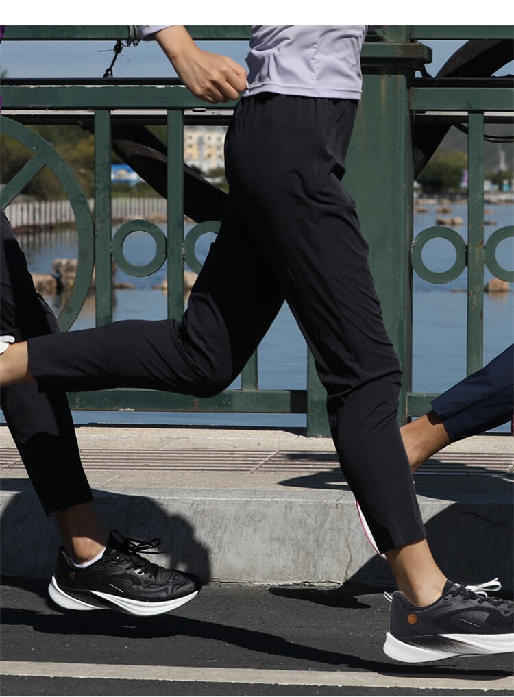 Bmai Men's Running Sports Fitness Training Long Pants Spring Summer High Elastic Lightweight Quick-Dry Racing Training Pants 17