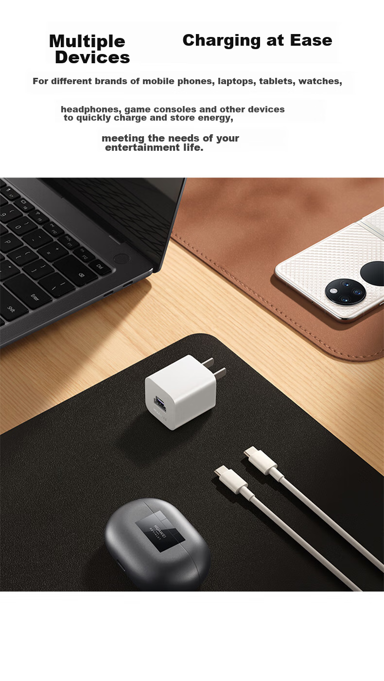HUAWEI Ice Sugar All-Purpose Gallium Nitride Phone Charger (Max 40W), 3C Certified, HUAWEI Original Charger, Compatible with HUAWEI Phones Mate60 6