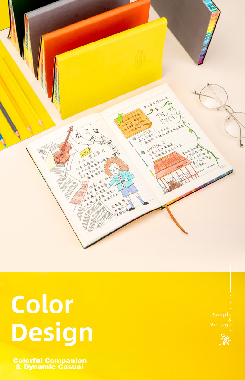 Deli A5/96 Sheets Skin-Feel Soft Cover Notebook, Fresh Candy-Colored Diary Journal Notebook Stationery, 22283 Light Pink 14