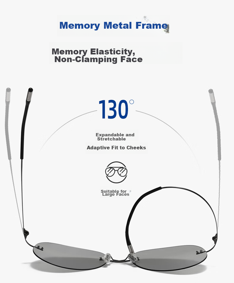 CAPONI Frameless Photochromic Polarized Sunglasses for Men And Women, Night Vision Glasses, Day And Night Use Sunglasses for Driving, Fishing And Driving 13