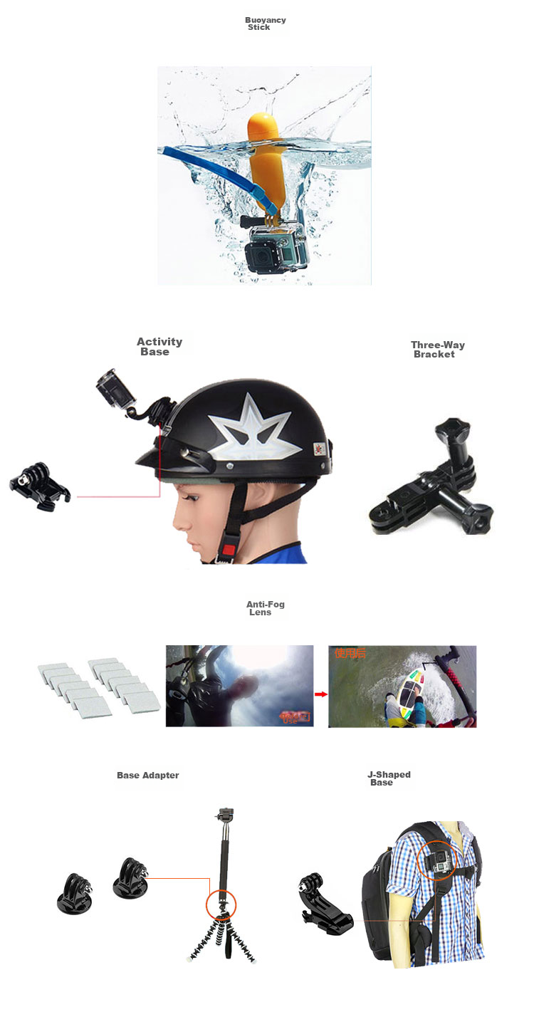 KYOTSU Action Camera Accessory Kit for GoPro 13/12/11, DJI Action 6/5Pro/4, And Other Action Camera Series, Including Storage Pouches And Buoyancy Rods, 40-Piece Set 6