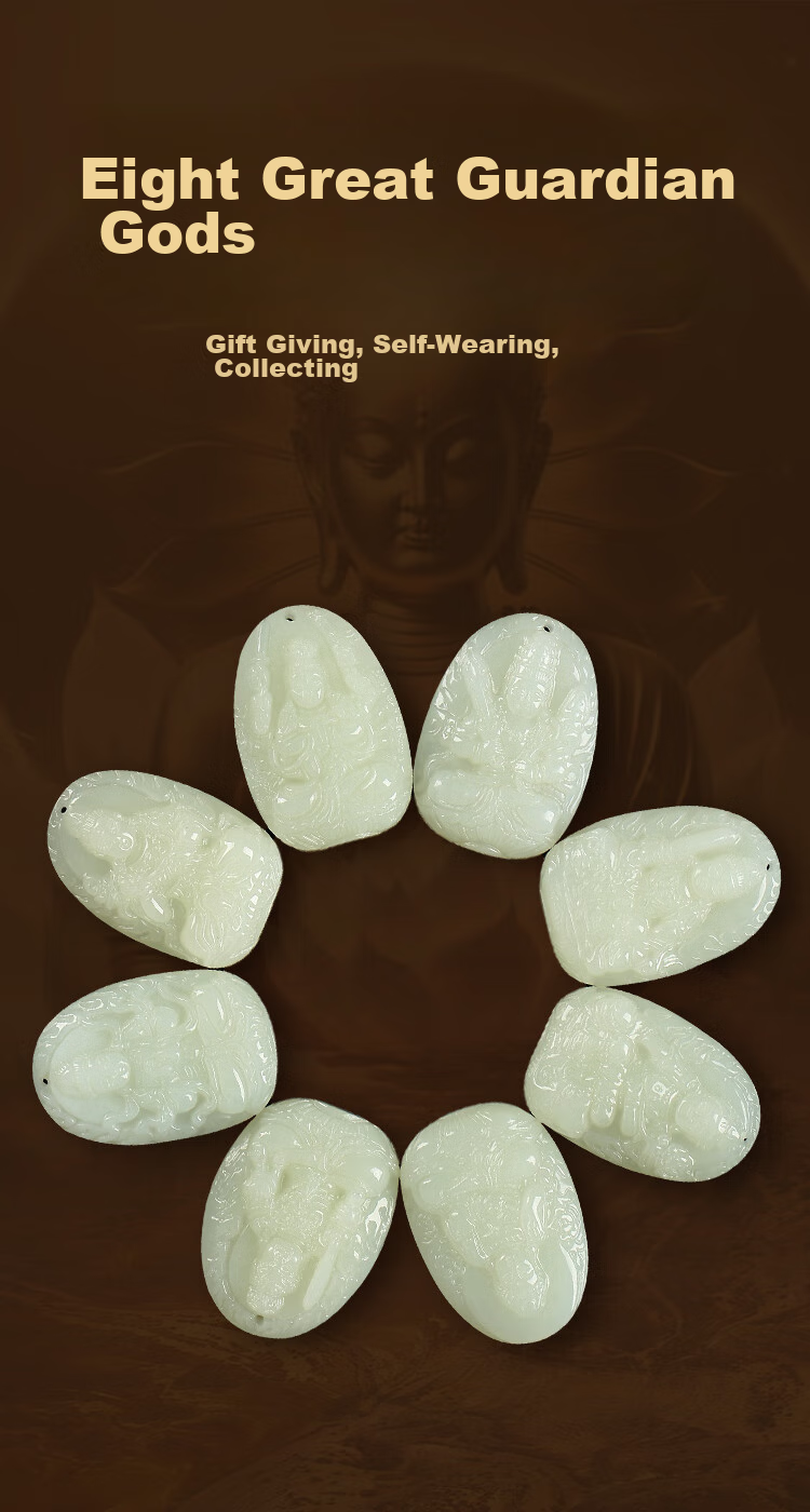 Phoenisess Jewelry, Hetian Jade Twelve Zodiac Rooster Zodiac Buddha Pendant, Unmoving Bodhisattva Jade Pendant, Men's And Women's Styles, Mid-Autumn Festival Gift 1