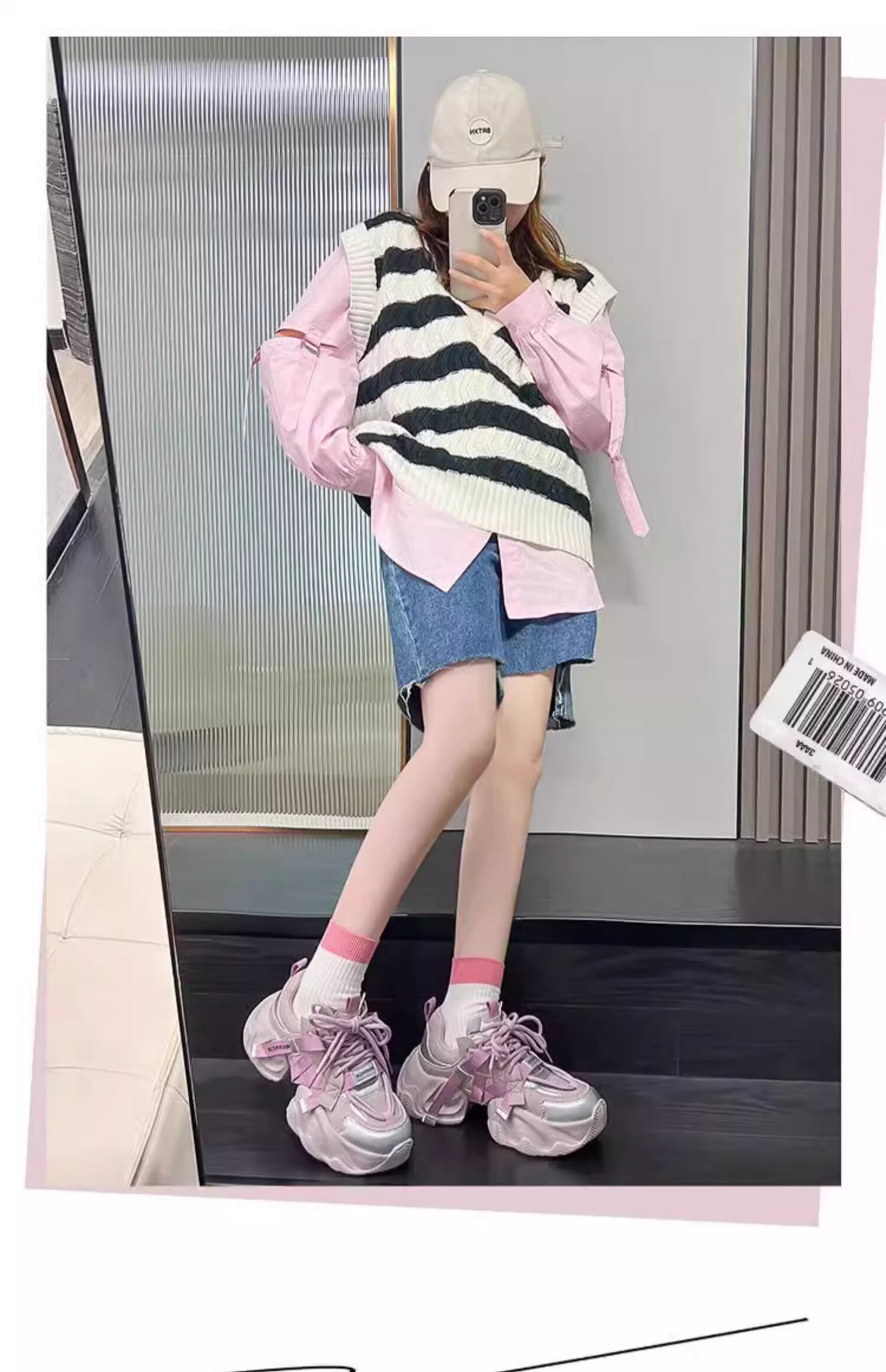 Huili Official Women's Shoes, Summer Dad Shoes for Women, 2026 New Style Sneakers, Versatile Footwear for Women, Purple And Silver Mesh Style, Size 37 17
