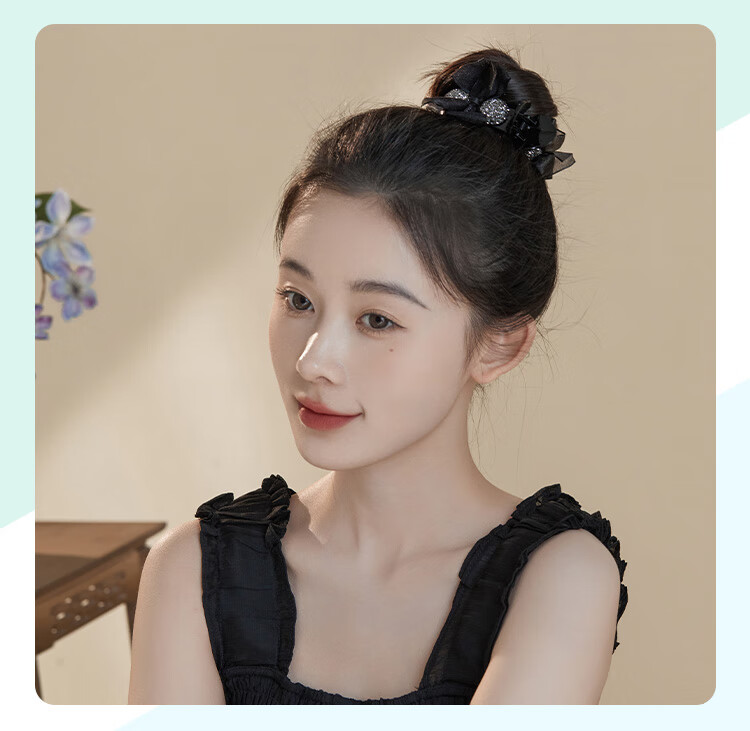 CHIMERA Large Internet-Famous Shark Clip Hair Accessory, Bow Claw Clip, Back of Head Hairpin, Hair Barrette for Women, Mid-Autumn Festival Gift 4