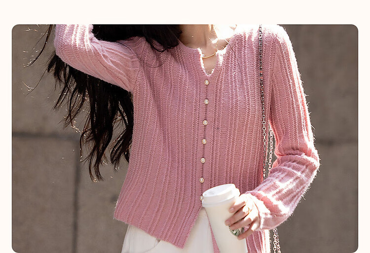 Dme [Mijingqingshu] Spring And Autumn Simple Style Sweater with Wool, Commuter Pullover Round Neck, Concealing Comfortable Knit Top for Wome 5