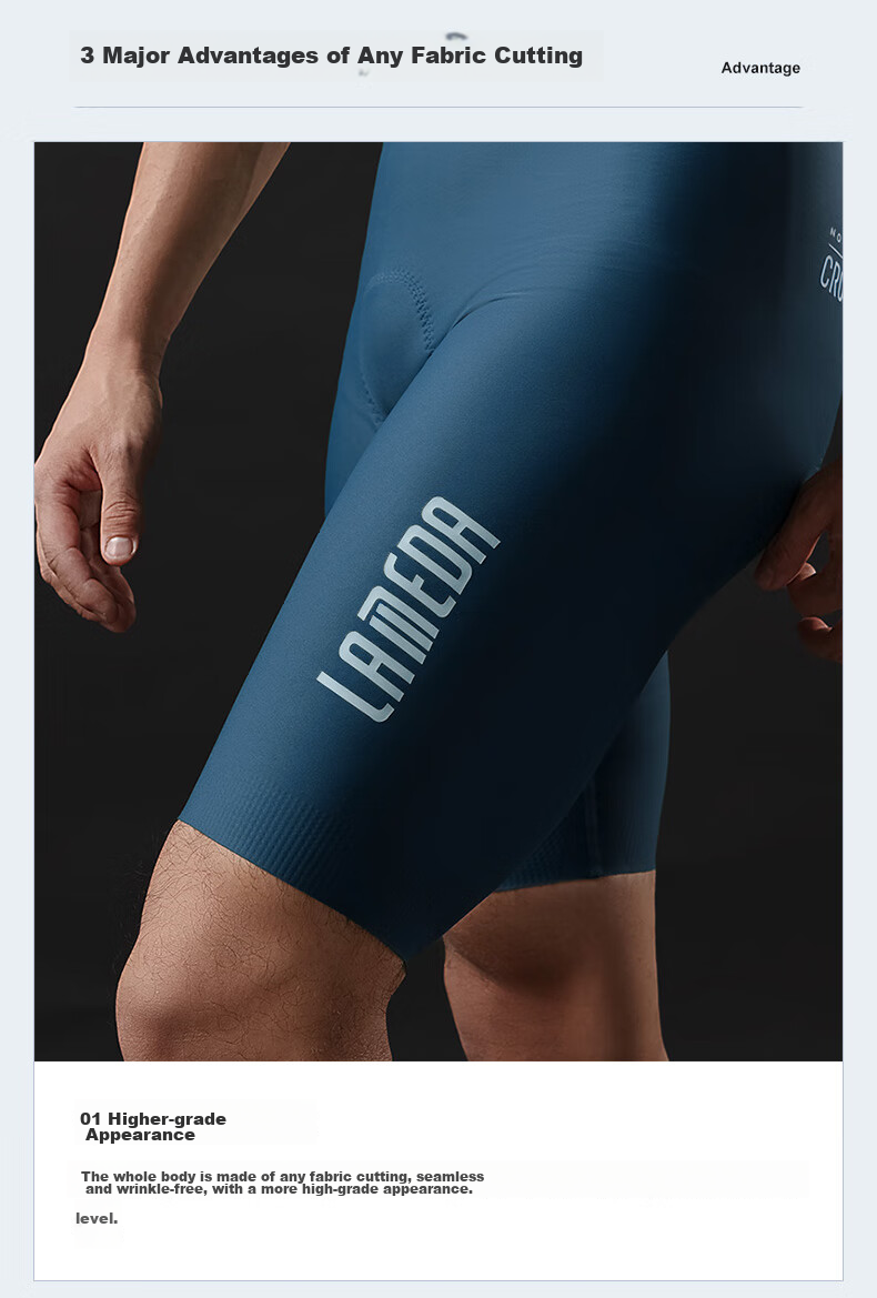 Lameda Summer Cycling Shorts for Men, Mountain Bike And Road Bike Bicycle Pants, Lightweight Bicycle Shorts, Black 2XL 6