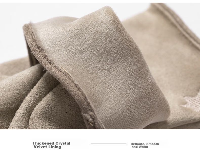 Siggi Women's Gloves, Autumn And Winter Windproof, Warm, Finger-Specific, Thin, Touchscreen Compatible, Fleece-Lined, Simple Solid Color, Cycling And Outdoor Use 18
