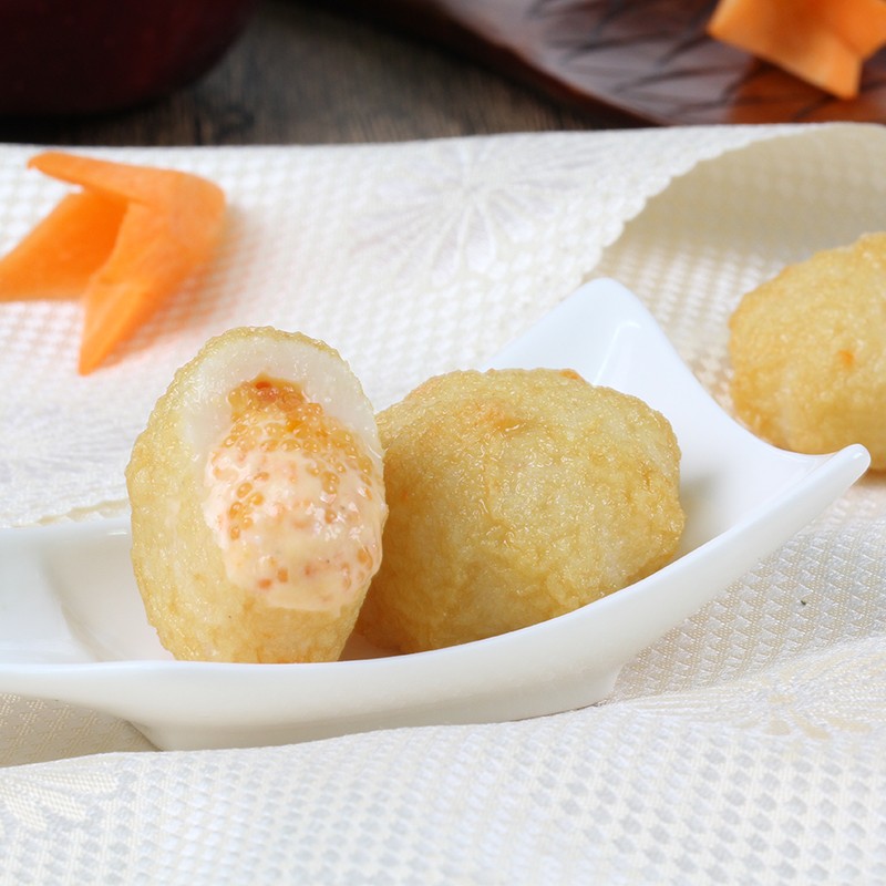 鱼极鱼籽沙拉160g 包心鱼丸鱼糜41% 火锅丸子烧烤关东煮麻辣烫食材