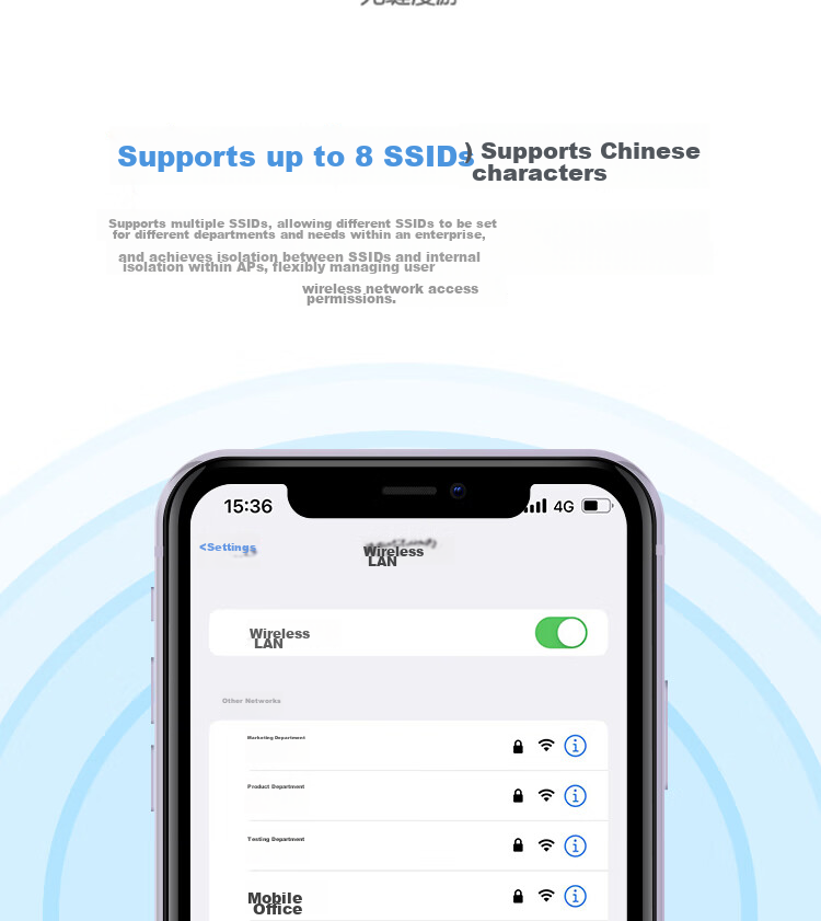 IKuai IK-HX6000 Dual-Band 6000Mbps Ceiling-Mounted AP, High-Performance Enterprise-Grade, 2.5G Ethernet Port, Standard PoE/12V DC Power Supply, AC Management 11