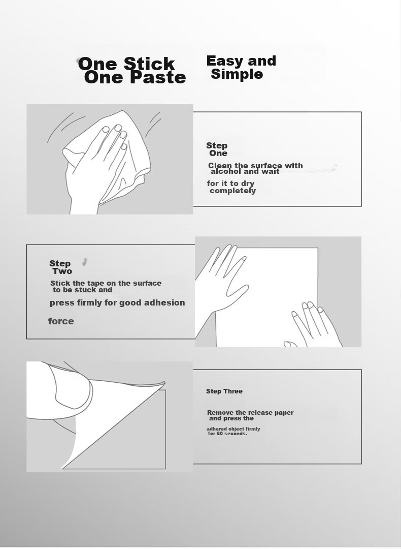 3M Double-Sided Tape, Nail-Free Waterproof Adhesive, Hook Refill, for Bathroom Use, 6 Pieces, Household Size, Strong Adhesive, Replacement Pack, Double-Sided Tape Strip 16