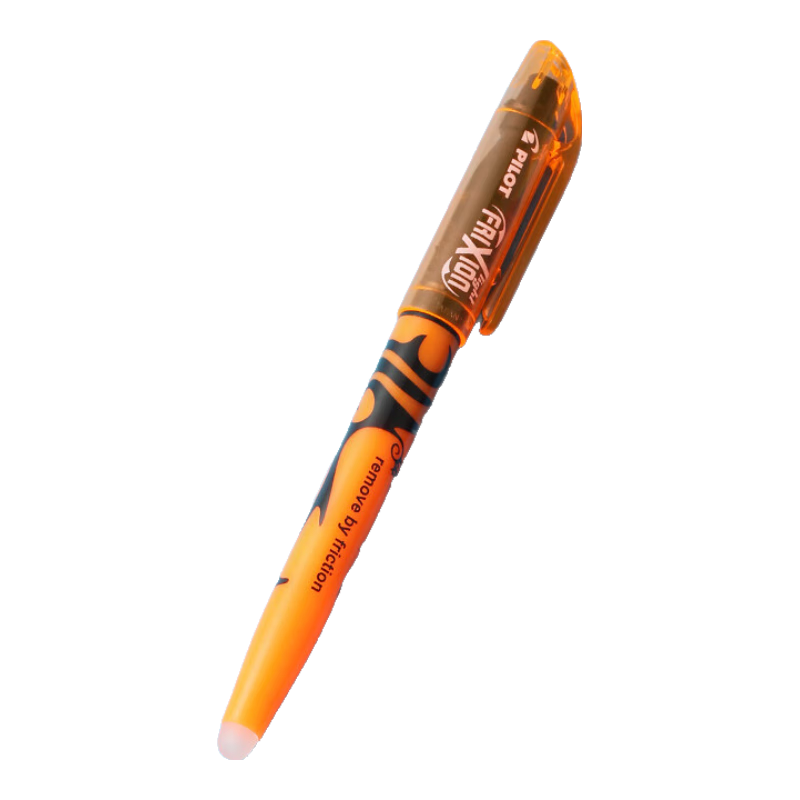 PILOT Erasable Highlighter, Natural Color Series, Colored Frixion Marker, Fluorescent Pen, Highlighting Pen, Student Marker Pen, Stationery, SW-FL Diagonal Tip, Orange, Single Pe