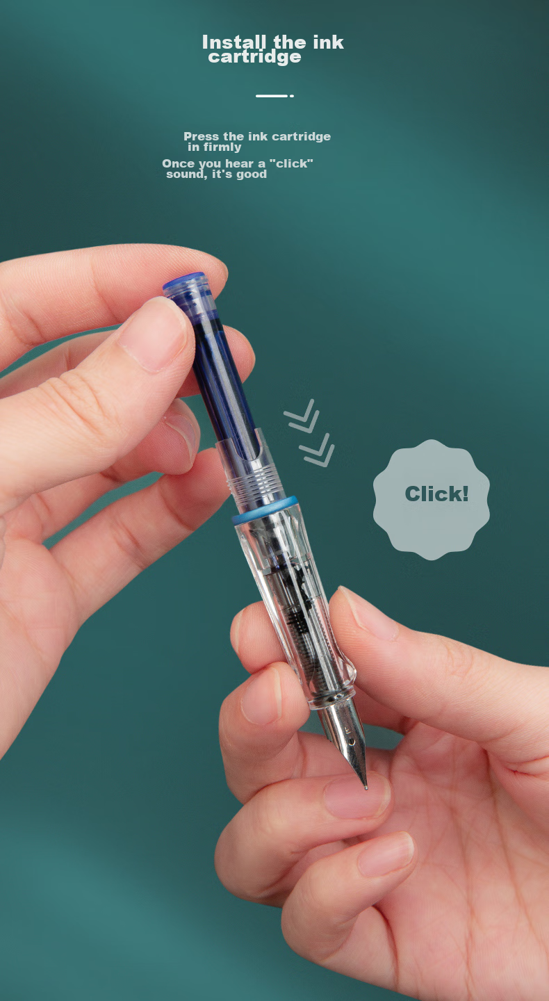 M&G Stationery, Elementary School Fountain Pen, Fine Nib for Male And Female Beginners, Back-To Handwriting Practice, Third Grade Posture Correction F Nib Signature Pen, Single Pen in Pearl Gray without Ink Cartridge AFPY522517 11