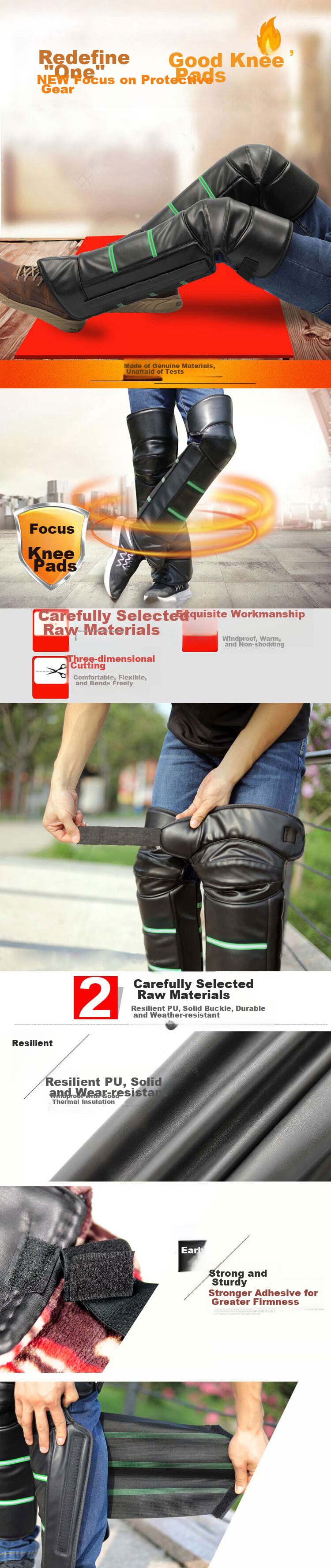 Move Iron Electric Vehicle Knee Pads for Men And Women, Winter Long Style, Warm Motorcycle Bicycle Electric Scooter Leather Anti-Cold Warm Leg Guards 1