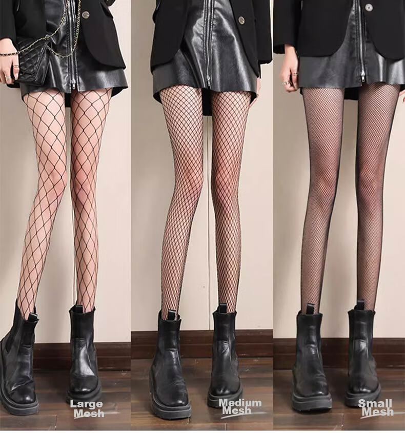 LangSha Black Silk Fishnet Stockings, Spring And Summer Black Silk Stockings for Women, Ultra-Thin Summer Ins Trendy Hollow-Out Tights, Small Mesh Pantyhose 9