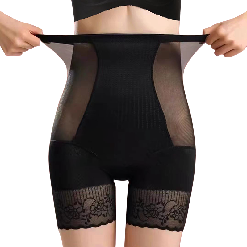 LangSha High-Waisted Tummy Control And Butt-Lifting Pants, Belly Slimming Shapewear, Postpartum Body Shaping Waist Trainer, Lightweight Summer Style, Gray, M