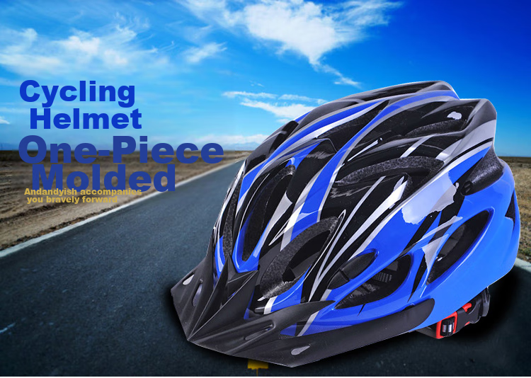 Adandyish Electric Mountain Bike Cycling Helmet for Men And Women, Mountain And Road Bicycle Helmet Cycling Equipment Blue And Black 2