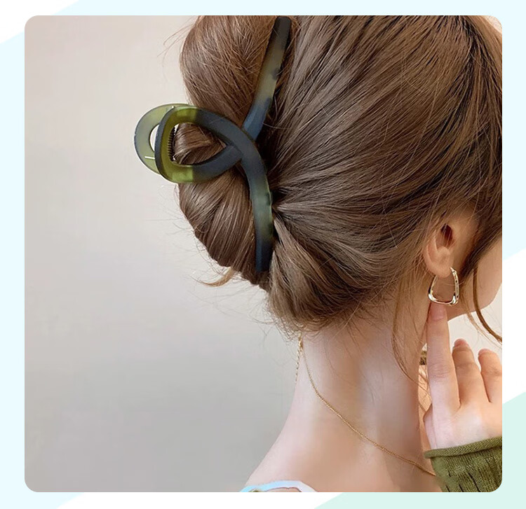 CHIMERA 2-Piece Shower Hair Clip, Elegant Shark-Shaped Hair Claw for Back of Head, Hair Barrette, Hair Accessory for Wome 13