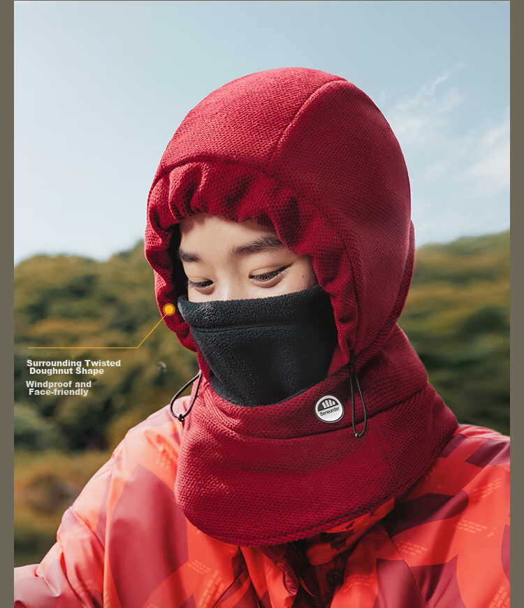 Beneunder Winter Hat for Men And Women, Autumn And Winter Lei Feng Hat, Warm Face Mask, Balaclava, Ear Protection against Cold WD010 8