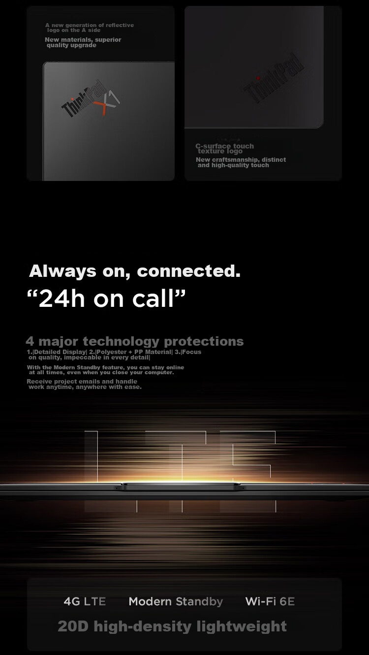 ThinkPad X1 Carbon Aura AI Core Ultra5-325 Fully Connected Business Laptop 32GB 1TB 2.8K OLED with 15% National Subsidy 59