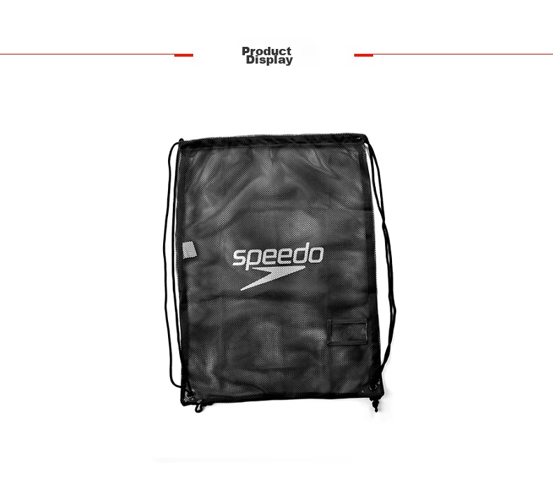 Speedo 35-Liter Mesh Swim Bag, Unisex Swimming Equipment Bag, Black 3