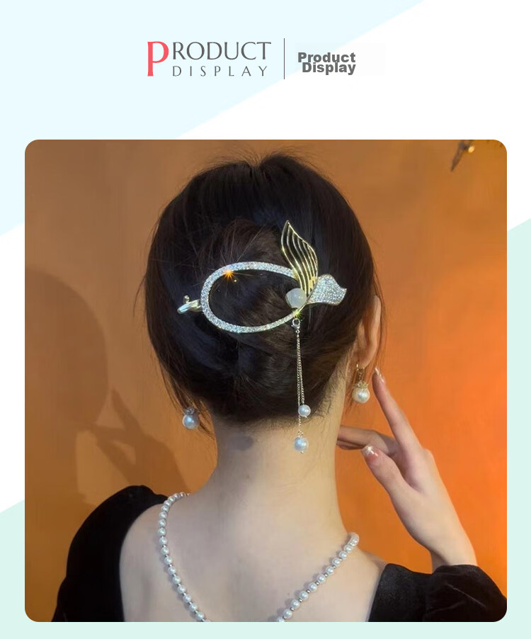 CHIMERA [You'll Always Have Me] Fish Tail Hair Clip, High-End Hairpin, Back of Head Twist Clip, Hair Accessory, Birthday Gift for Wome 20