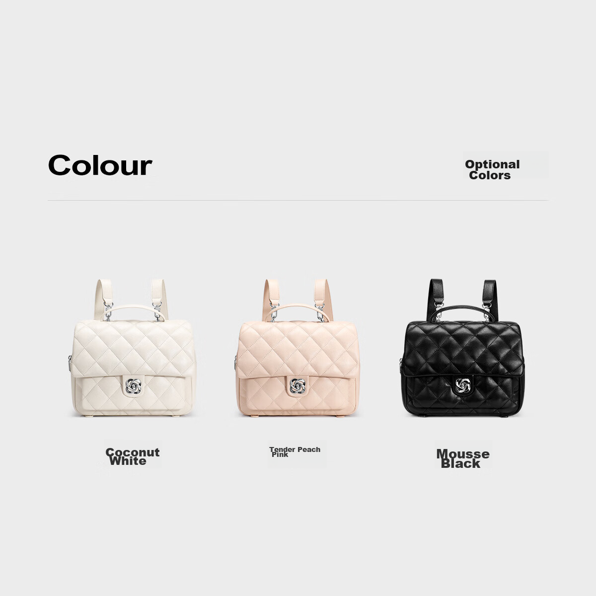 JUST STAR Zhang Yuxi's Same Style Backpack for Women, 2026 New Light Luxury Lightweight Travel Backpack, School Bag, Birthday Gift 14