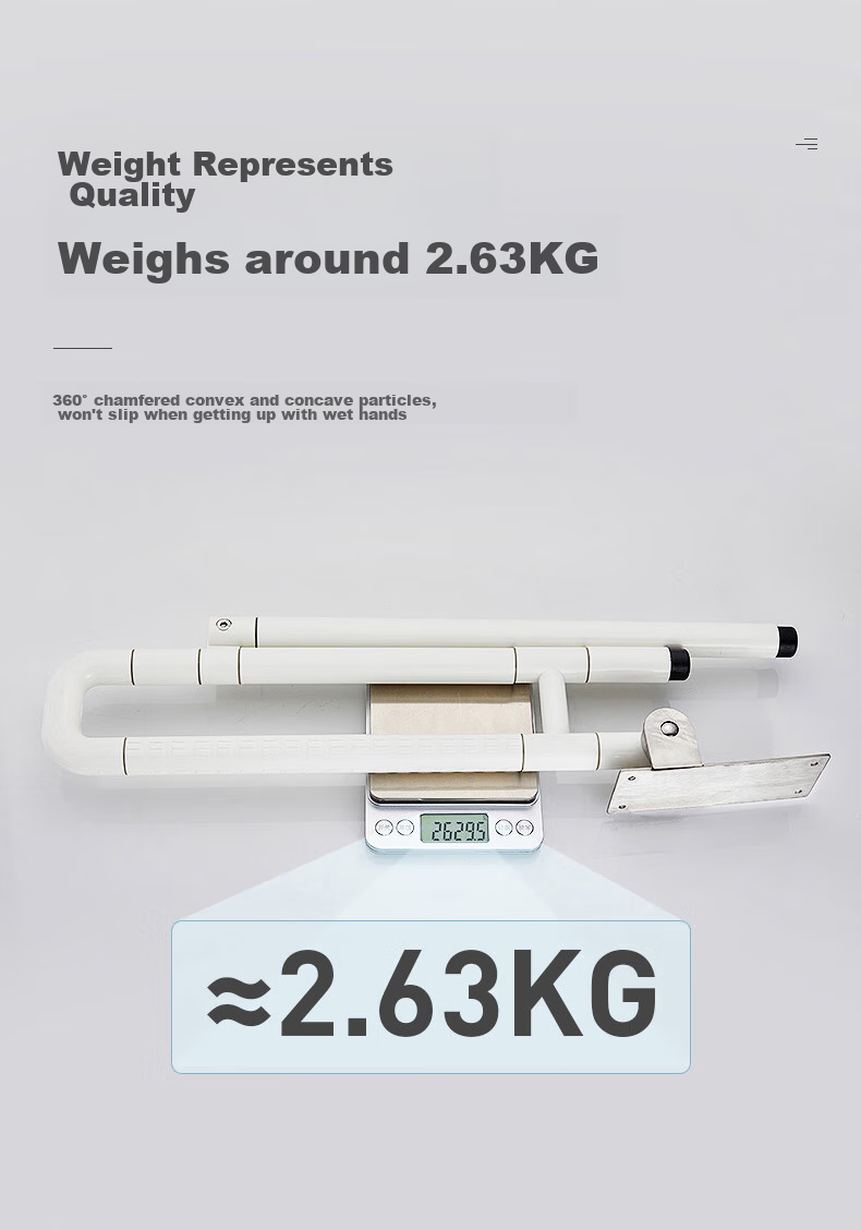Interhasa! Toilet Handrail, Barrier-Free Bathroom Support, Elderly Anti-Fall Toilet Safety Lifting Aid G9005 6