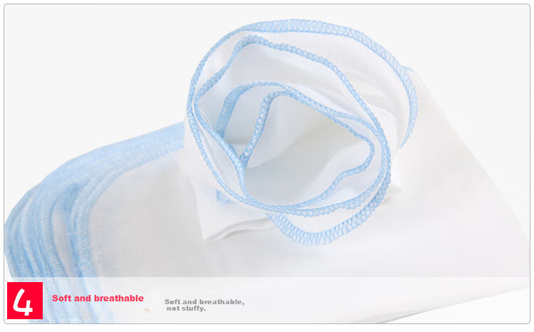 Xiqinbao Baby Gauze Drool Bib, Infant Feeding Towel, Newborn Washcloth Handkerchief, 25×25cm (Set of 6) 8