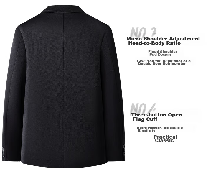 FIRS Men's Suit, Four-Season Style, Lightweight, Breathable, Crisp, Slim-Fit, Notch Lapel, Commuter Work Jacket 5