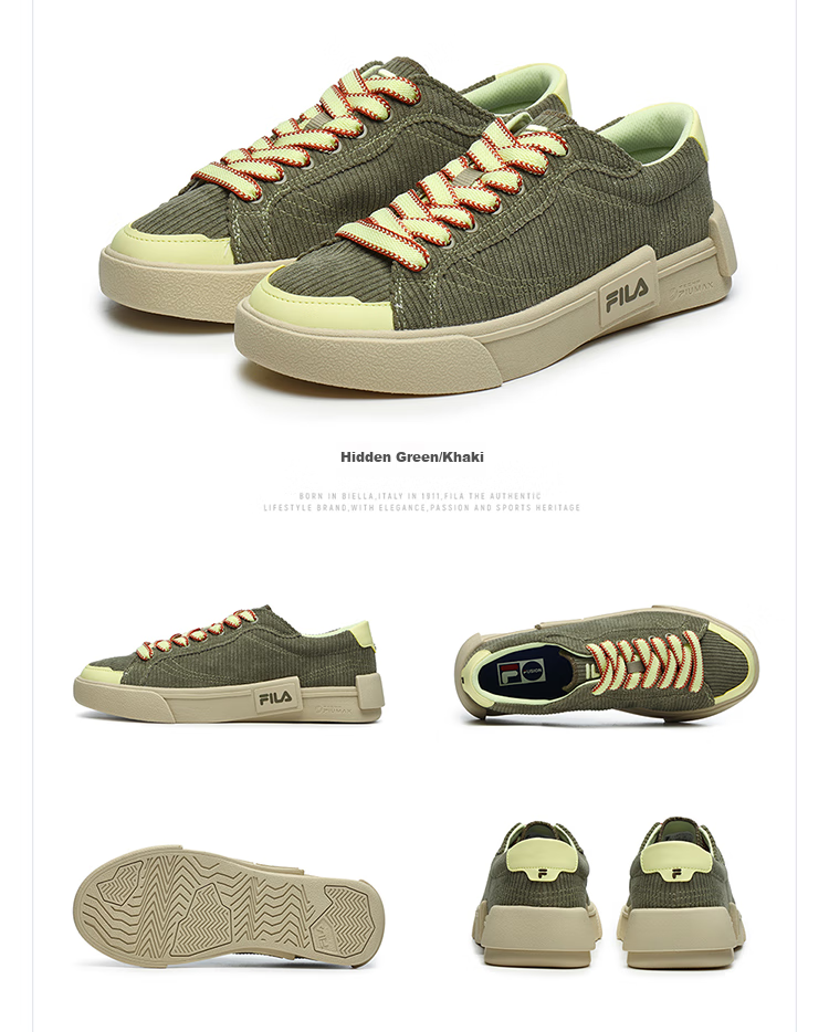 FILA Fila Trendy POP Canvas Shoes Men's Fashion Casual Low-top Sneakers 14