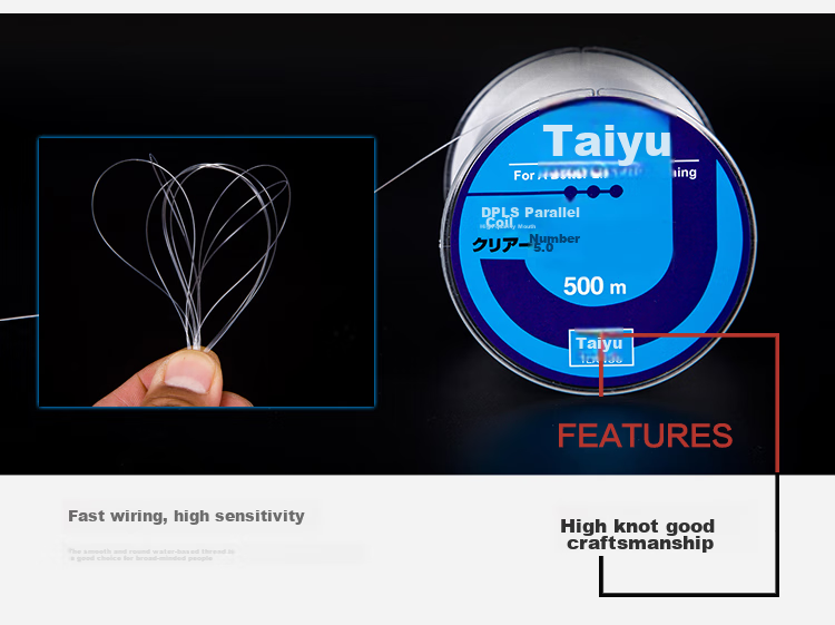 Taiyu Finished Fishing Line Main Line Fishing Tackle High-Strength Pulling Line 500 Meters Line Size 8.0 TY1006 11