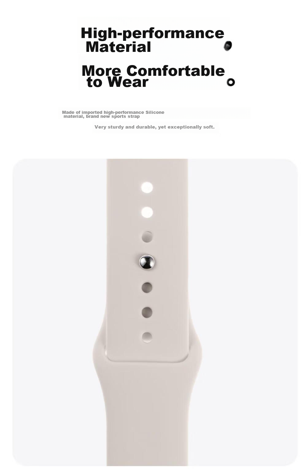 WITGOER Silicone Watch Band Compatible with Apple Watch Series 11/10/9/8/7, Sports IWatch 6/SE/Ultra2 for Men And Wome 20