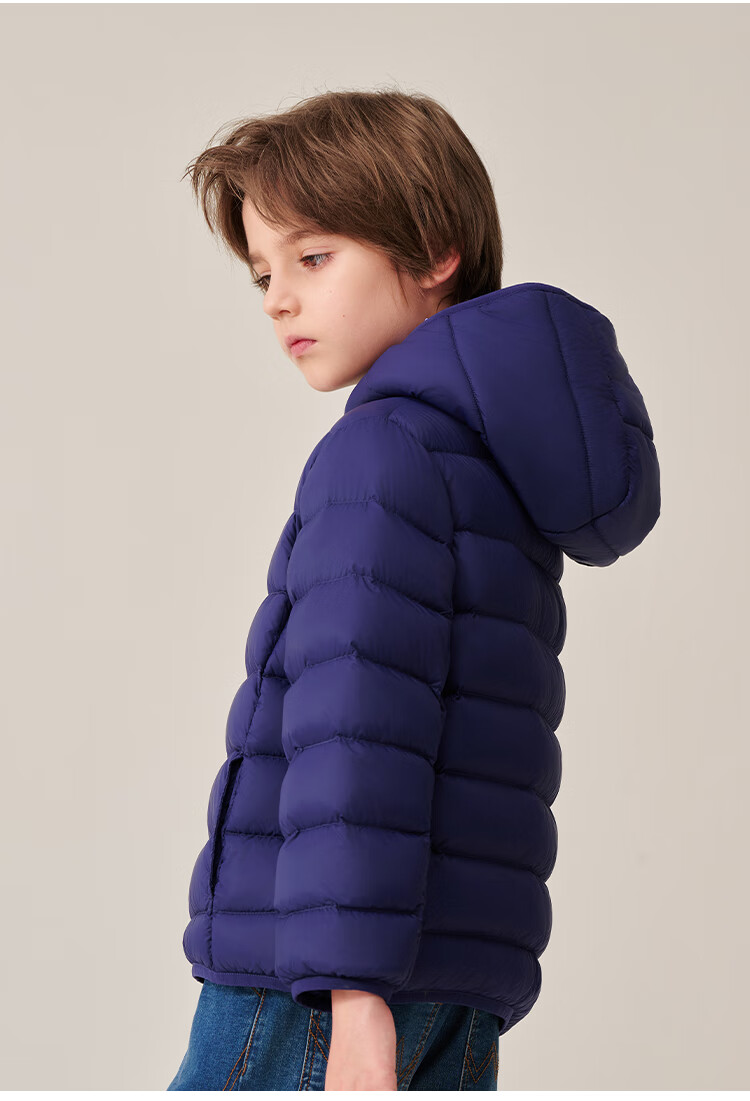 SNOOPY Children's down Jacket, 90% Down, Lightweight Hooded Warm Coat for Boys And Girls, Thin down Jacket for Older Children in Winter 5