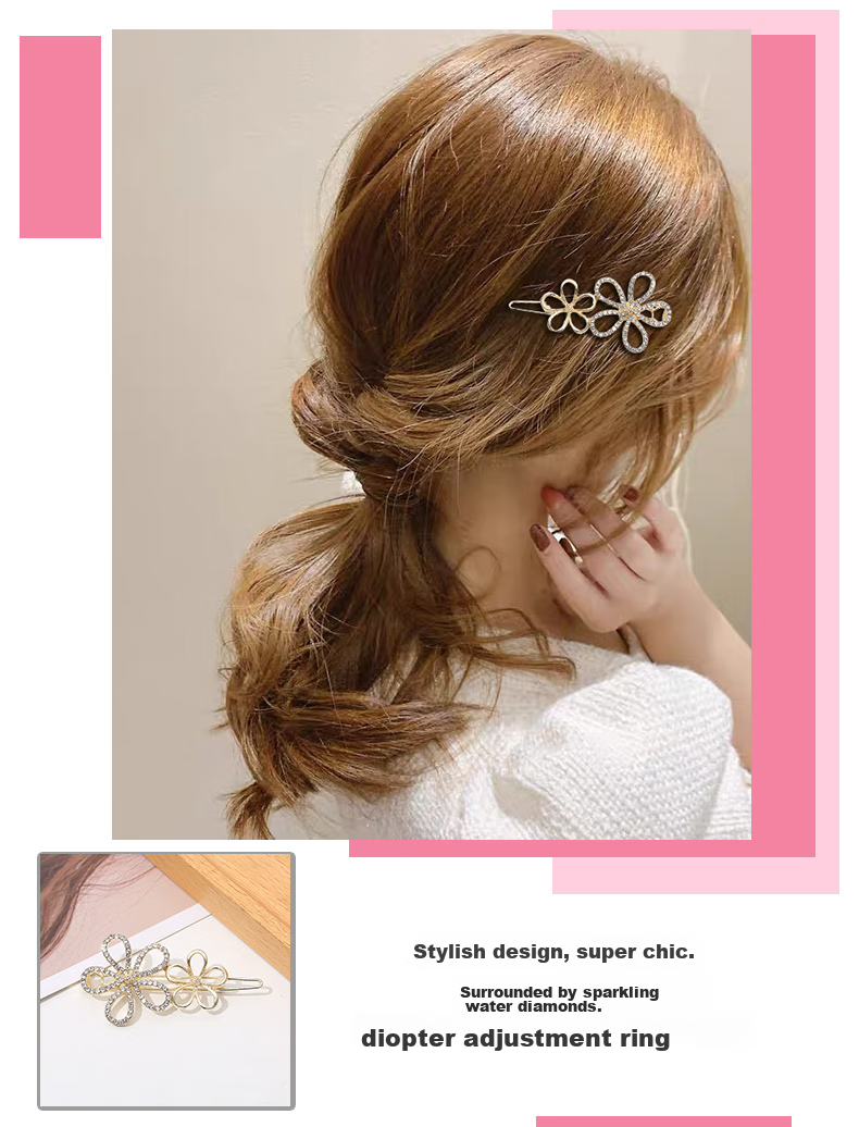 Dijing Sweet Side One-Word Hair Clip Hairpin for Women 2026 High-End Hair Accessory Birthday Children's Day Gift 6