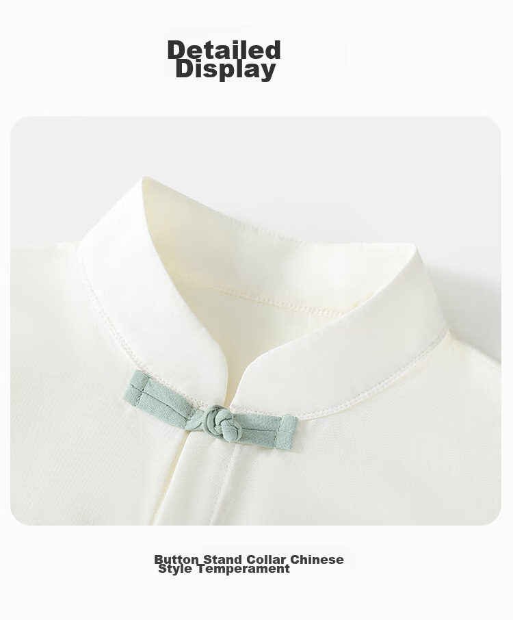 Classic Teddy Children's Outfit, Boys' Hanfu, Two-Piece Set for Young And Older Kids, Traditional Chinese Style, Pure Cotton Tang Suit, Gray-Green, Size 140 8